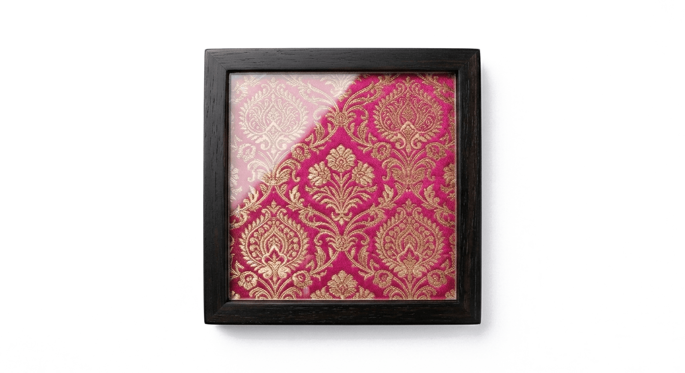 Banaras Banaras Coaster set · Deep Ebony