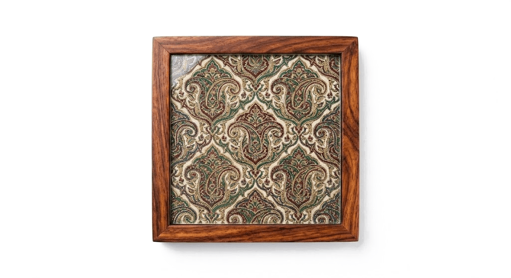 Jamawar Jamawar Coaster set · Warm Sheesham