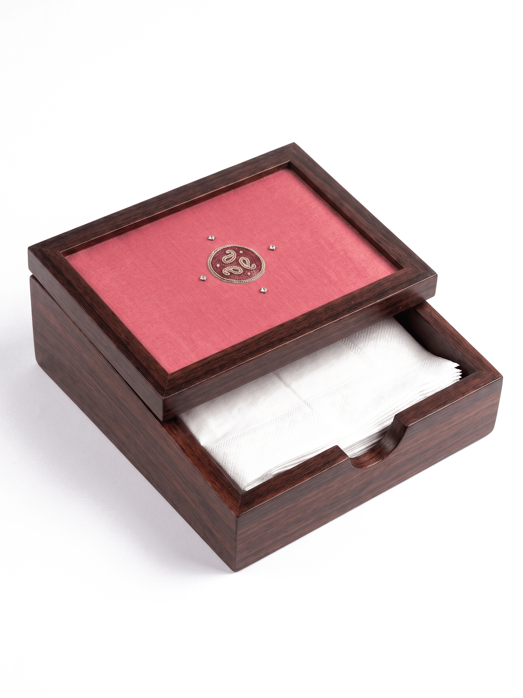 Jamawar Jamawar Tissue box · Dark Walnut
