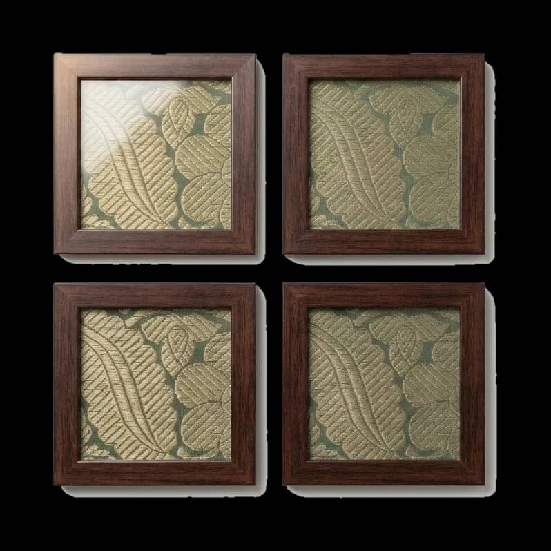 Jamawar Coasters, overhead view